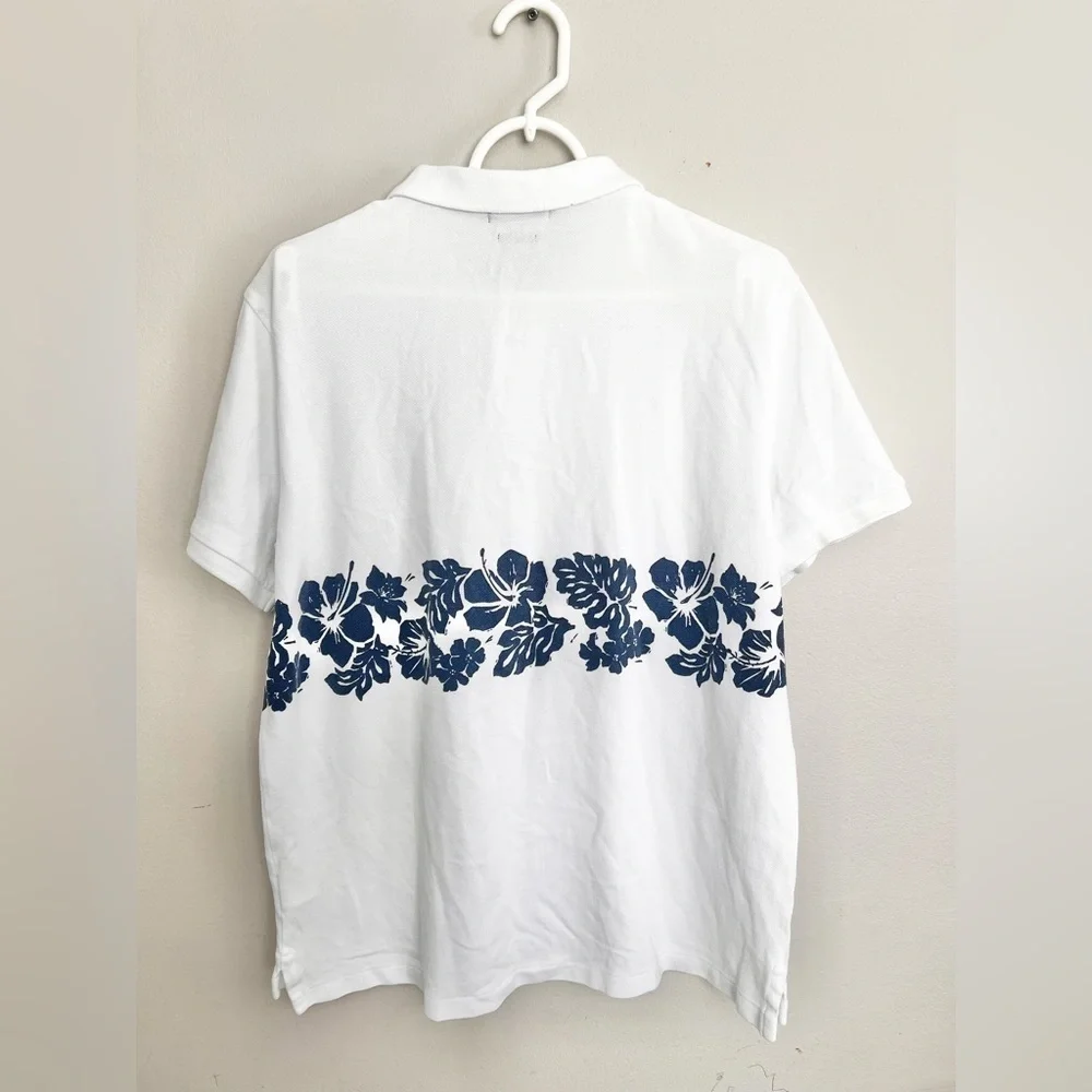 Polo Ralph Lauren Custom Slim Fit Mesh Polo Shirt Floral Size Large